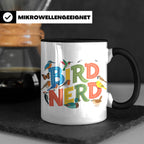 Bird Nerd Tasse für Vogelbeobachter & Ornithologen, lustiger – Schwarz [farbe:schwarz]
