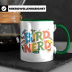 Bird Nerd Tasse für Vogelbeobachter & Ornithologen, lustiger – Grün [farbe:grün]