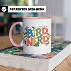 Bird Nerd Tasse für Vogelbeobachter & Ornithologen, lustiger – Rosa [farbe:rosa]