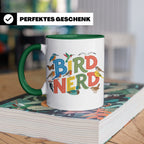 Bird Nerd Tasse für Vogelbeobachter & Ornithologen, lustiger – Grün [farbe:grün]