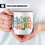Bird Nerd Tasse für Vogelbeobachter & Ornithologen, lustiger – Rot [farbe:rot]