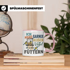 Vögel Füttern Tasse mit Spruch | Geschenk für Vogelfreunde,  – Rosa [farbe:rosa]
