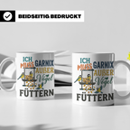 Vögel Füttern Tasse mit Spruch | Geschenk für Vogelfreunde,  – Weiß [farbe:weiß]