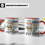 Vögel Füttern Tasse mit Spruch | Geschenk für Vogelfreunde,  – Rot [farbe:rot]