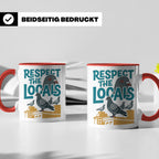 Tauben Tasse 'Respect the Locals' | Lustiger Stadttauben Spr – Rot [farbe:rot]