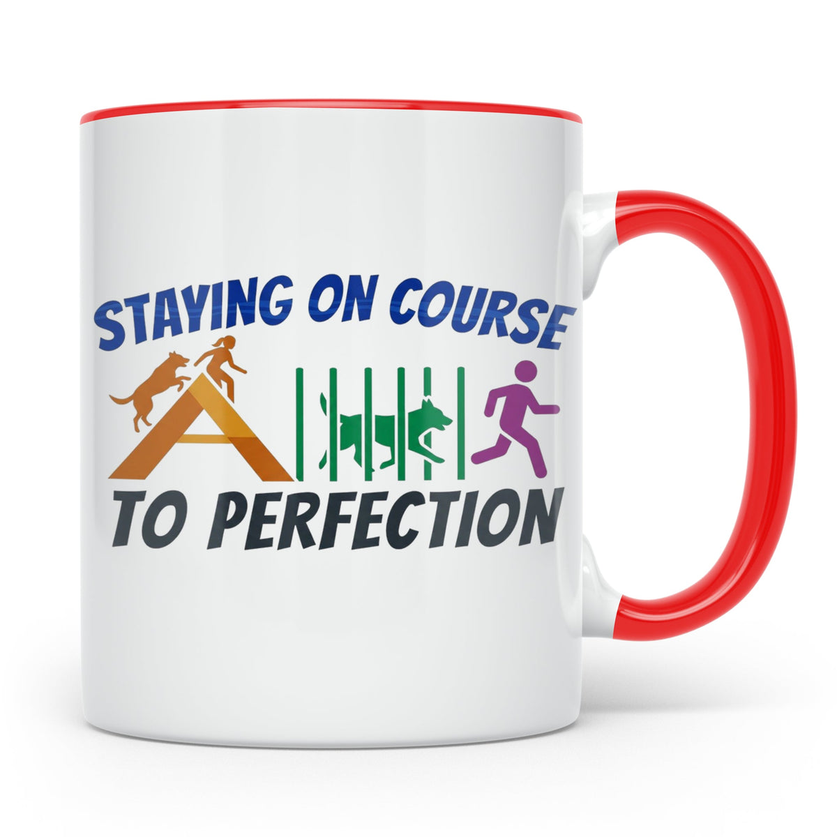 Agility Tasse Hundesport Staying on Course Kaffeetasse für H – Rot [farbe:rot]
