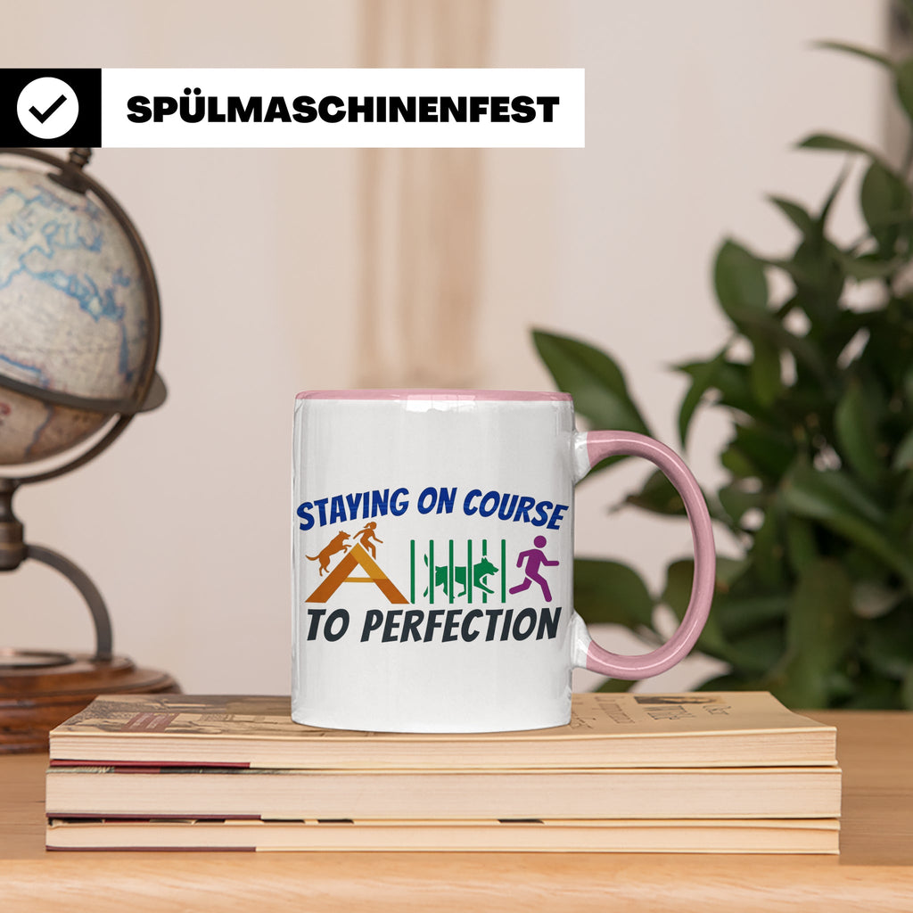 Agility Tasse Hundesport Staying on Course Kaffeetasse für H – Rosa [farbe:rosa]