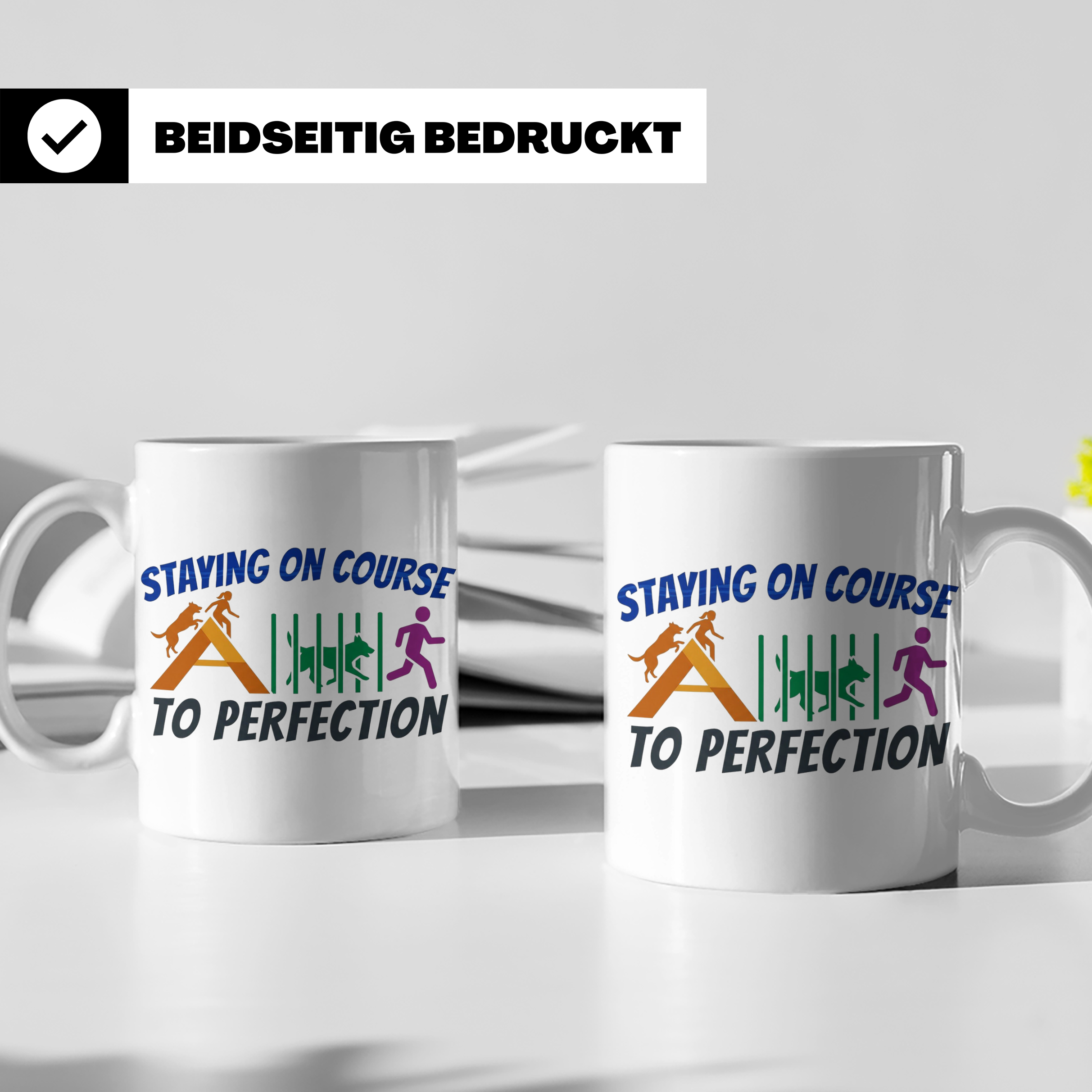 Agility Tasse Hundesport Staying on Course Kaffeetasse für H – Weiß [farbe:weiß]