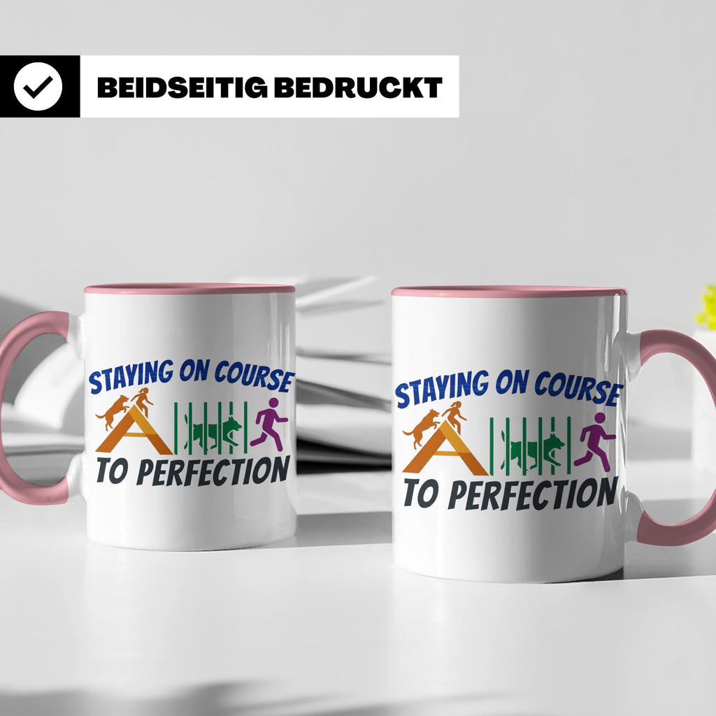 Agility Tasse Hundesport Staying on Course Kaffeetasse für H – Rosa [farbe:rosa]