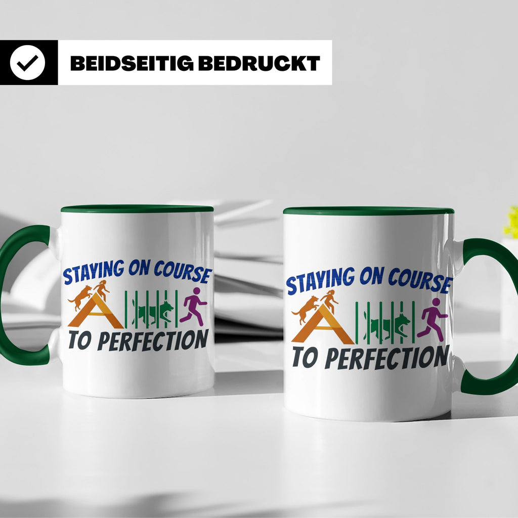 Agility Tasse Hundesport Staying on Course Kaffeetasse für H – Grün [farbe:grün]