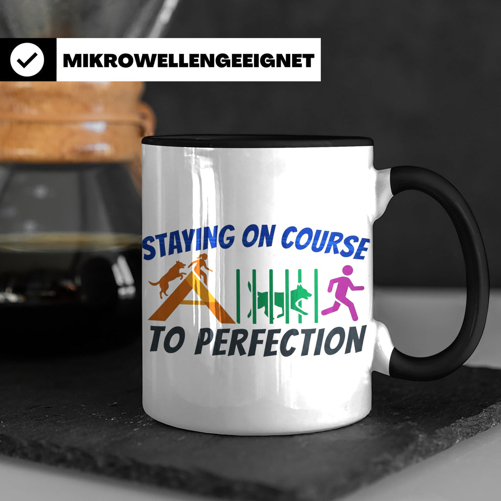 Agility Tasse Hundesport Staying on Course Kaffeetasse für H – Schwarz [farbe:schwarz]