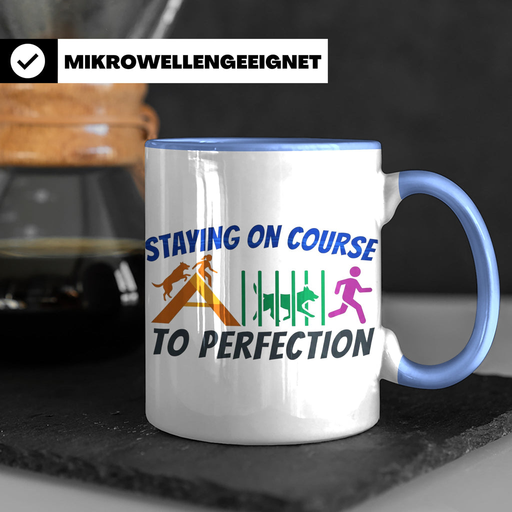 Agility Tasse Hundesport Staying on Course Kaffeetasse für H – Blau [farbe:blau]