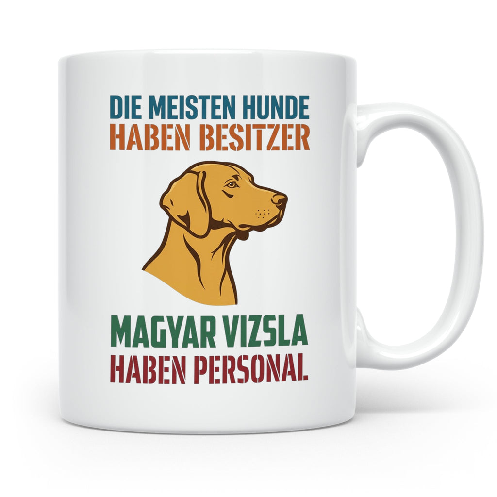 Magyar Vizsla Tasse mit Spruch Personal, Geschenk für Hundeb – Weiß [farbe:weiß]