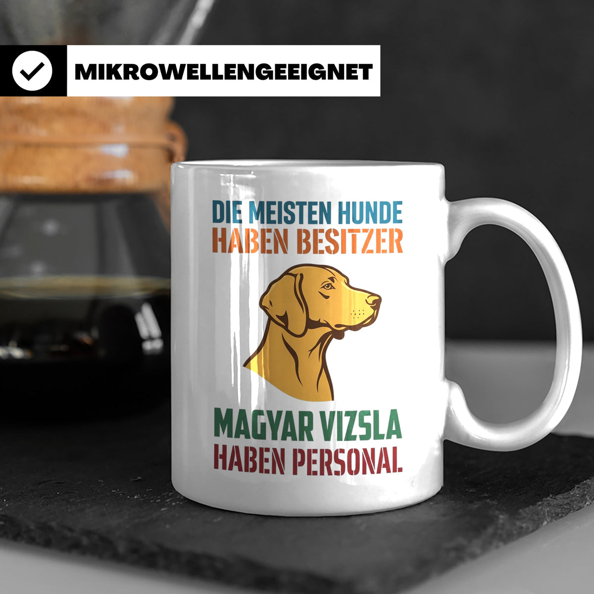 Magyar Vizsla Tasse mit Spruch Personal, Geschenk für Hundeb – Weiß [farbe:weiß]