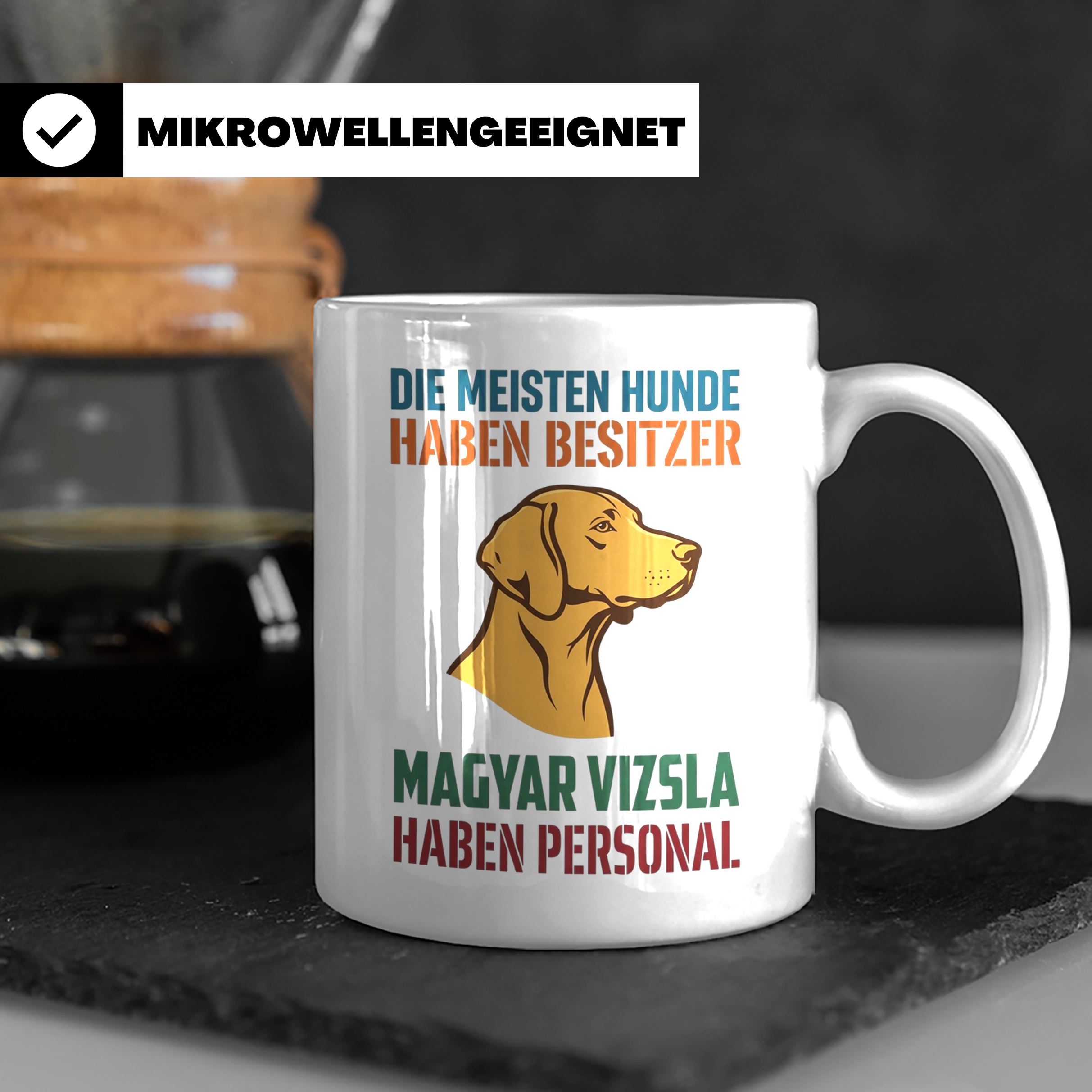 Magyar Vizsla Tasse mit Spruch Personal, Geschenk für Hundeb – Weiß [farbe:weiß]