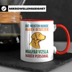 Magyar Vizsla Tasse mit Spruch Personal, Geschenk für Hundeb – Rot [farbe:rot]