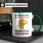 Magyar Vizsla Tasse mit Spruch Personal, Geschenk für Hundeb – Grün [farbe:grün]
