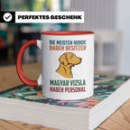 Magyar Vizsla Tasse mit Spruch Personal, Geschenk für Hundeb – Rot [farbe:rot]