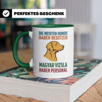 Magyar Vizsla Tasse mit Spruch Personal, Geschenk für Hundeb – Grün [farbe:grün]