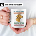 Magyar Vizsla Tasse mit Spruch Personal, Geschenk für Hundeb – Weiß [farbe:weiß]