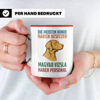 Magyar Vizsla Tasse mit Spruch Personal, Geschenk für Hundeb – Rot [farbe:rot]