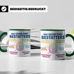 Bestatter Tasse Gehirn lustig | Kaffeetasse für Bestattungsf – Grün [farbe:grün]