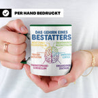 Bestatter Tasse Gehirn lustig | Kaffeetasse für Bestattungsf – Grün [farbe:grün]