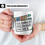 18. Geburtstag Tasse mit Filmklappe Spruch, Geschenk zur Vol – Weiß [farbe:weiß]