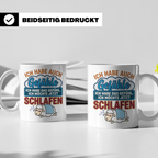 Morgenmuffel Tasse mit Spruch Ich habe Gefühle schlafen, lus – Weiß [farbe:weiß]