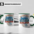 Morgenmuffel Tasse mit Spruch Ich habe Gefühle schlafen, lus – Grün [farbe:grün]