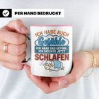 Morgenmuffel Tasse mit Spruch Ich habe Gefühle schlafen, lus – Rosa [farbe:rosa]