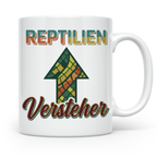 Reptilien Versteher Tasse für Terraristik Fans, Kaffeebecher – Weiß [farbe:weiß]