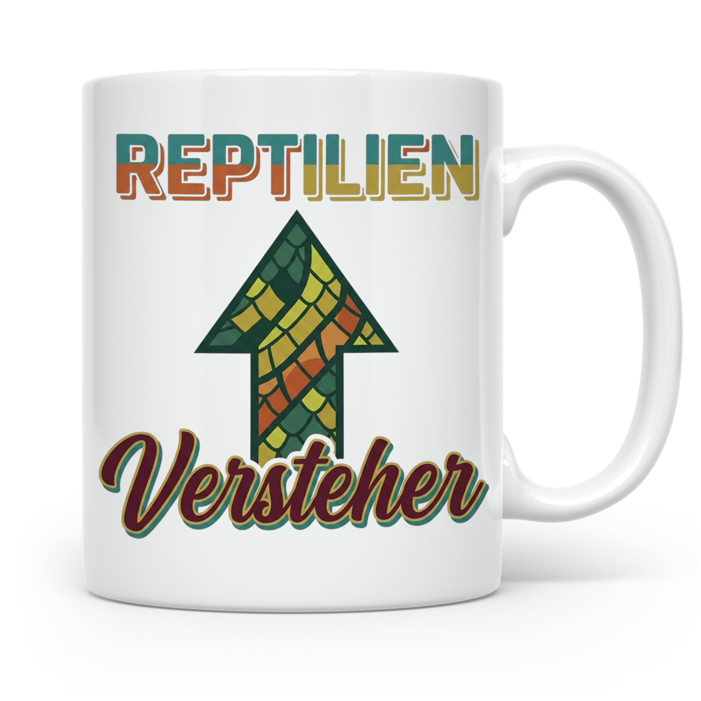 Reptilien Versteher Tasse für Terraristik Fans, Kaffeebecher – Weiß [farbe:weiß]