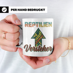 Reptilien Versteher Tasse für Terraristik Fans, Kaffeebecher – Weiß [farbe:weiß]