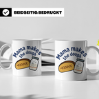 Sauerteig Mama Tasse Bäckerin Spruch Mama makes the dough Br – Weiß [farbe:weiß]