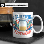 Sauerteig Flüsterer Tasse für Hobbybäcker, lustiges Bäcker G – Weiß [farbe:weiß]