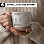 Korkenzieher Tasse Christmas Workout - Lustiges Geschenk für Weintrink – Bild 2
