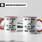 Taube Tasse - Stadt Tauben Motiv - Stadttaube - Brieftaube - Betontiere - Beton - Urban Explorer Tasse