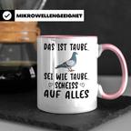 Taube Tasse - Stadt Tauben Motiv - Stadttaube - Brieftaube - Betontiere - Beton - Urban Explorer Tasse