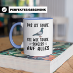 Taube Tasse - Stadt Tauben Motiv - Stadttaube - Brieftaube - Betontiere - Beton - Urban Explorer Tasse