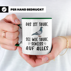 Taube Tasse - Stadt Tauben Motiv - Stadttaube - Brieftaube - Betontiere - Beton - Urban Explorer Tasse