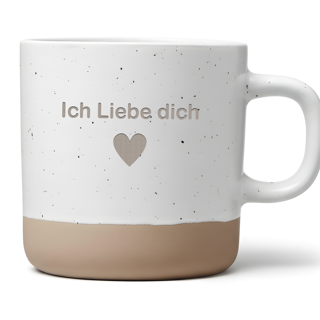 Tasse Ich Liebe Dich mit Herz, Kaffeetasse Liebesbeweis, Geschenk für Freund Freundin, Valentinstag Geschenk, Romantische Tasse Partner