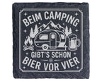 Schiefertafel Untersetzer Camping Geschenk für Wohnwagen Liebhaber lus – Bild 1