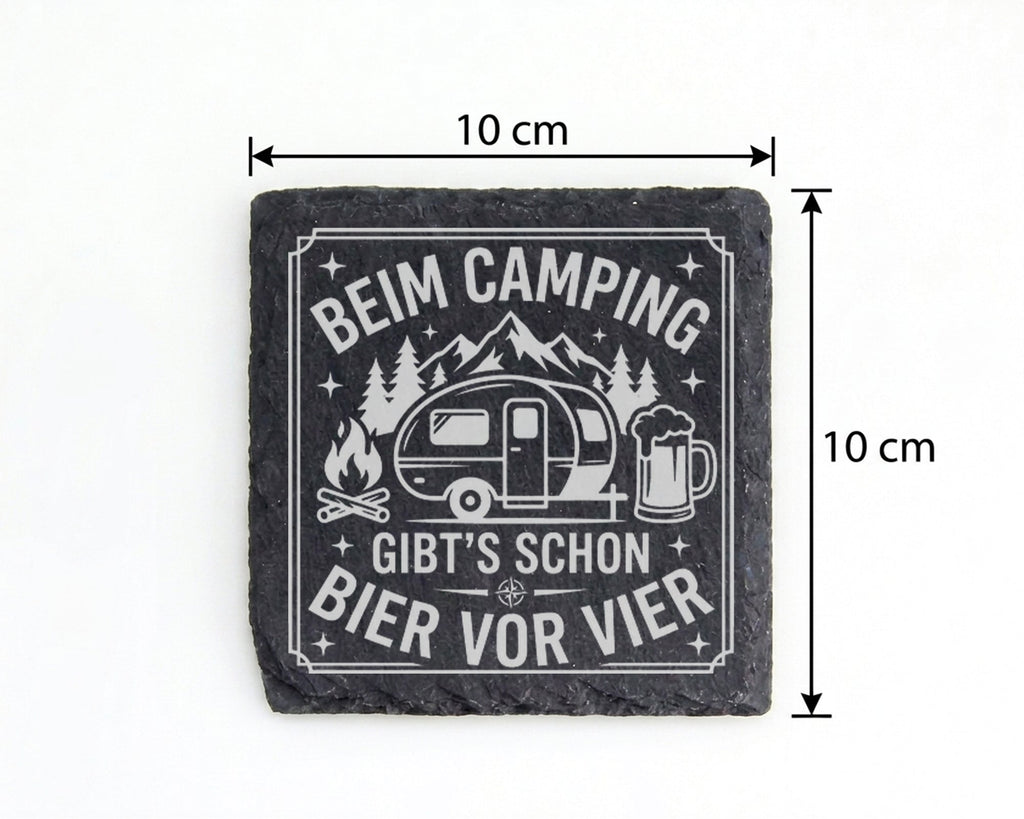 Schiefertafel Untersetzer Camping Geschenk für Wohnwagen Liebhaber lus – Bild 4