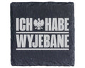 Schiefer Untersetzer Wyjebane Polnischer Adler Spruch - Geschenk für P – Bild 1