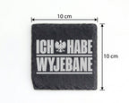 Schiefer Untersetzer Wyjebane Polnischer Adler Spruch - Geschenk für P – Bild 4