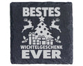 Schiefer Untersetzer Wichtelgeschenk Ever Weihnachtsbaum - Lustige Ide – Bild 1