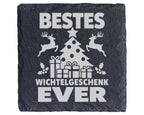 Schiefer Untersetzer Wichtelgeschenk Ever Weihnachtsbaum - Lustige Ide – Bild 1