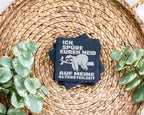Schiefer Untersetzer Faultier Spruch Altersteilzeit Neid - Lustiges Ge – Bild 3