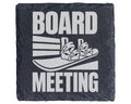 Schiefer Untersetzer Snowboard Board Meeting - Geschenk für Snowboarde – Bild 1